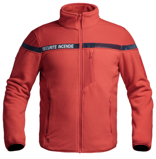 Veste polaire Sécu-One sécurité incendie rouge (A10 Equipement)