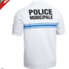 Polo MC Police Municipale P.M. ONE blanc (A10) – Image 2