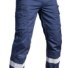 Pantalon V2 SÉCU-ONE bas élastiqué HV-TAPE bleu marine (A10) – Image 3