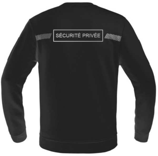Sweat SÉCU-ONE Sécurité Privée noir – Image 2
