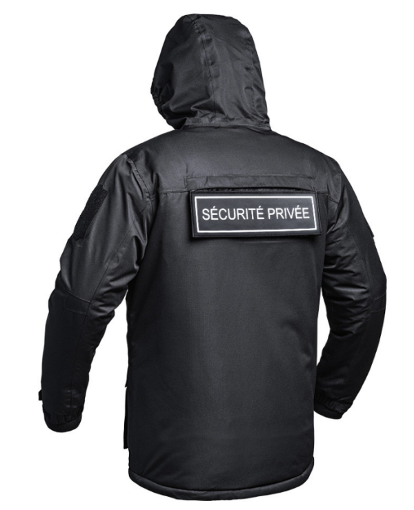 Parka Hardshell SÉCU-ONE WF 150 flap Sécurité Privée noir (A10) – Image 2