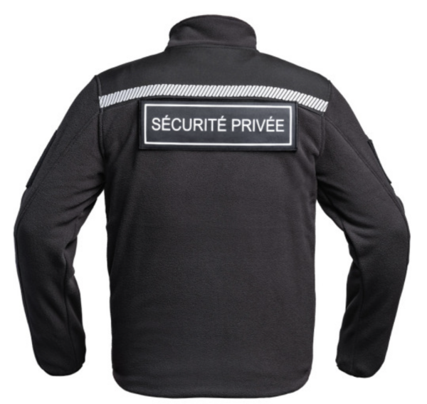 Veste Polaire SÉCU-ONE HV-TAPE Sécurité Privée noir (A10) – Image 3