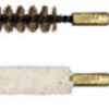 Lot de 2 brosses de nettoyage combinées pour arme calibre .38"/9 mm (A10)