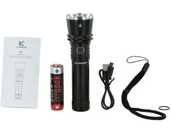 Lampe Torche Rechargeable Klarus A3 – 2200 Lumens – Focus réglable – Image 9