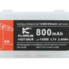 Batterie Klarus 14GT80UR Li-ion 800mAh rechargeable Micro USB intégré – Image 3