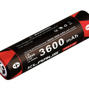 Batterie Klarus 18650 LiR 3600mAh 18GT36 pour lampe XT11GT, XT2CR, XT11X