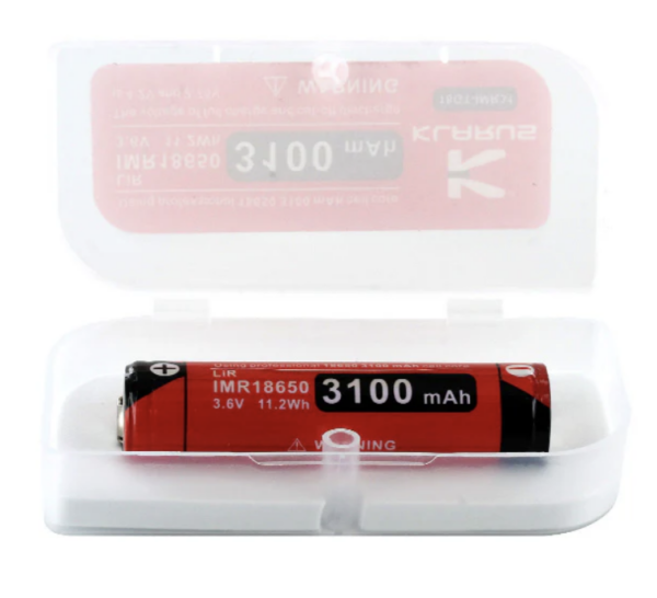 Batterie Klarus 18650 18GT-IMR31 3100mAh pour lampe XT11X, 360X3, 360X1 – Image 3