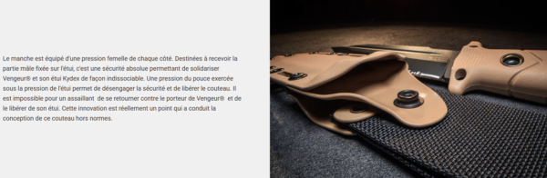 Couteau fixe VENGEUR Coyote – Image 7