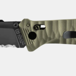 C.A.C. manche PA6 Serration Toxifié (avec tire-bouchon) Kaki