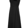 ROBE MIDI MANCHES COURTES NEOBLU CAMILLE Noir Profond (SOLO) – Image 3