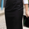 Jupe Droite NEOBLU CONSTANCE Noir Profond (SOLO) – Image 2