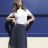 JUPE TRAPÈZE NEOBLU CHLOE Noir Profond (SOLO) – Image 5