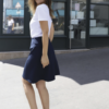JUPE TRAPÈZE NEOBLU CHLOE Noir Profond (SOLO) – Image 2