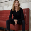 PANTALON DE COSTUME TAILLE ÉLASTIQUÉE FEMME Noir (SOLO)