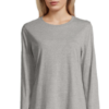 TEE-SHIRT FEMME COL ROND ML SOL’S MONARCH Gris Chiné (SOLO)