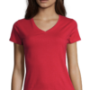 TEE-SHIRT FEMME COL “V” SOL’S Imperial Rouge (Solo)
