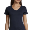 TEE-SHIRT FEMME COL “V” SOL’S Imperial French Marine (Solo)
