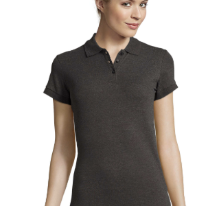 POLO FEMME SOL’S PERFECT Gris Anthracite Chiné (Solo)