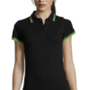 POLO FEMME SOL’S PASADENA Noir/Lime (Solo)