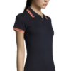 POLO FEMME SOL’S PASADENA French Marine/Orange (Solo) – Image 3