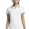 POLO FEMME SOL’S PASADENA Blanc/Marine (Solo)