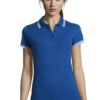 POLO FEMME SOL’S PASADENA Royal/Blanc (Solo)
