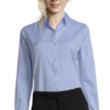 CHEMISE FEMME À CHEVRONS SOL’S BRODY Bleu Ciel (Solo)