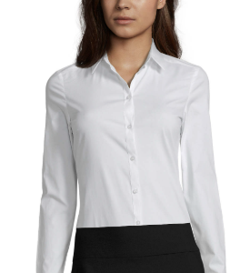 CHEMISE FEMME STRETCH ML SOL'S BLAKE Blanc (Solo)