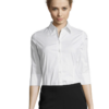 CHEMISE FEMME STRETCH MANCHES 3/4 SOL'S EFFECT Blanc (Solo)