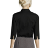 CHEMISE FEMME STRETCH MANCHES 3/4 SOL’S EFFECT Noir (Solo) – Image 2