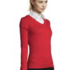 PULL COL V SOL’S GALAXY WOMEN Rouge (Solo) – Image 3