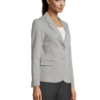 BLAZER MAILLE PIQUÉE NEOBLU MARCEL WOMEN Gris Chiné (Solo) – Image 4