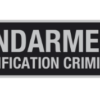 Bandeau d’identification rétro-réflechissant fond noir GD Ident. Crim. (DCA) – Image 2