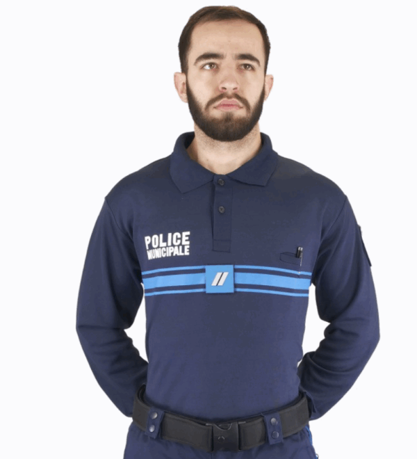 POLO POLICE MUNICIPALE MANCHES LONGUES DOUBLE FACE (LPSA)