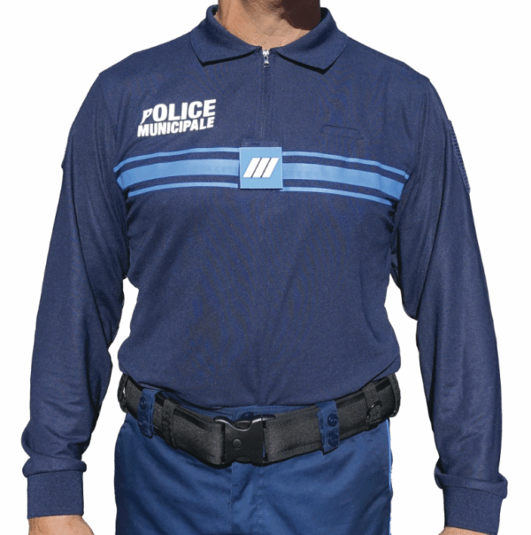 Polo Police Municipale manches longues Cooldry (DCA) – Image 3