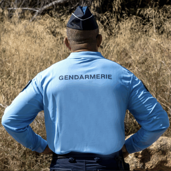 POLO BLEU MANCHES LONGUES GENDARMERIE COOLDRY MAILLE PIQUEE (DCA) – Image 6