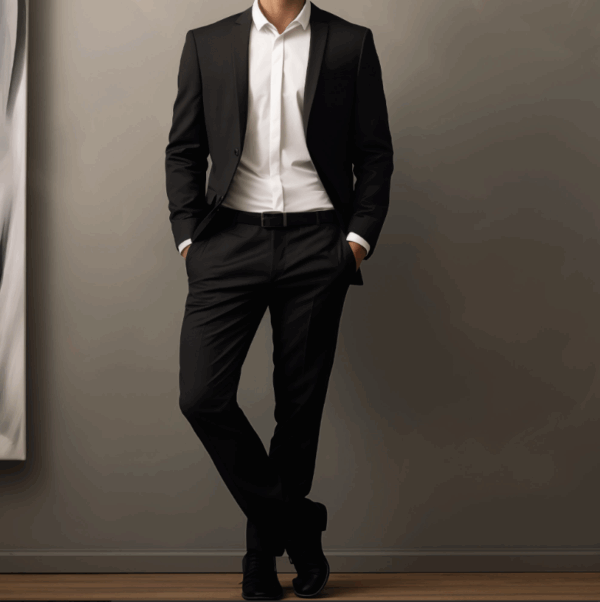 PANTALON DE COSTUME DROIT COUPE AJUSTEE (DCA) – Image 2