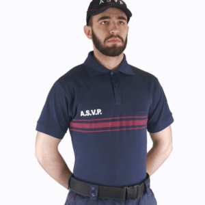 POLO MANCHES COURTES ASVP MARINE (LPSA)