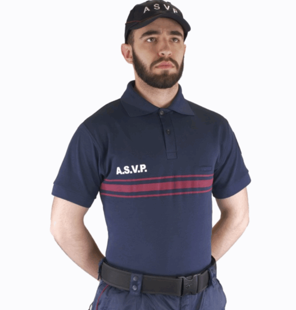 POLO MANCHES COURTES ASVP MARINE (LPSA)