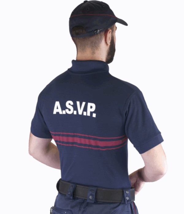 POLO MANCHES COURTES ASVP MARINE (LPSA) – Image 2