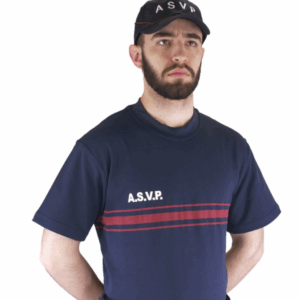 T-SHIRT ASVP MARINE DOUBLE FACES (LPSA)