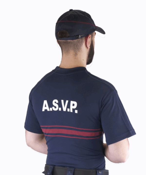 T-SHIRT ASVP MARINE DOUBLE FACES (LPSA) – Image 2