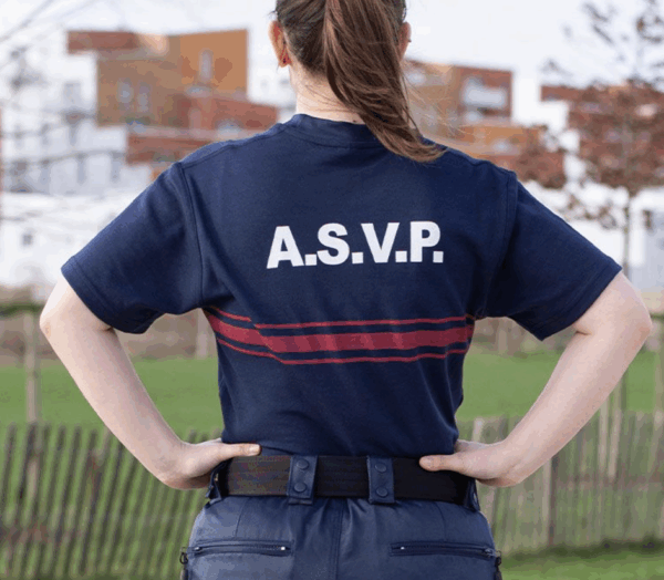 T-SHIRT ASVP MARINE DOUBLE FACES (LPSA) – Image 3