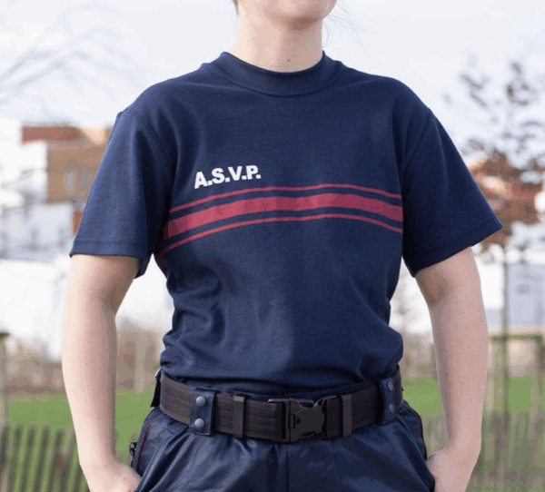 T-SHIRT ASVP MARINE DOUBLE FACES (LPSA) – Image 4