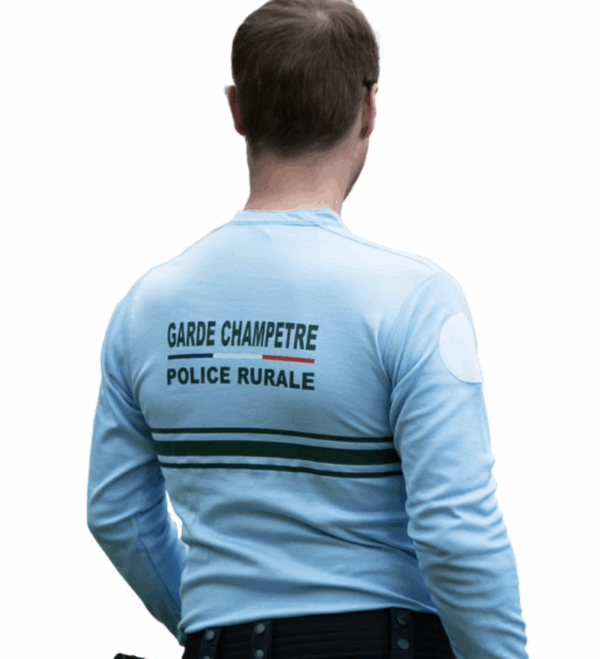 POLO MANCHES LONGUES GARDE CHAMPETRE POLICE RURALE COL MAO (LPSA) – Image 2