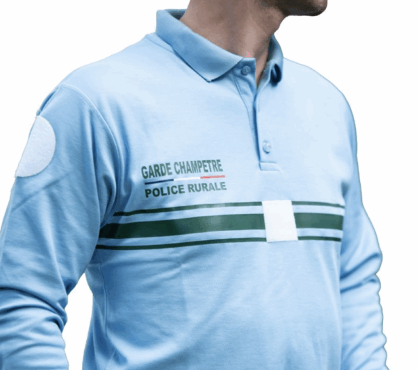 POLO MANCHES LONGUES GARDE CHAMPETRE POLICE RURALE (LPSA)
