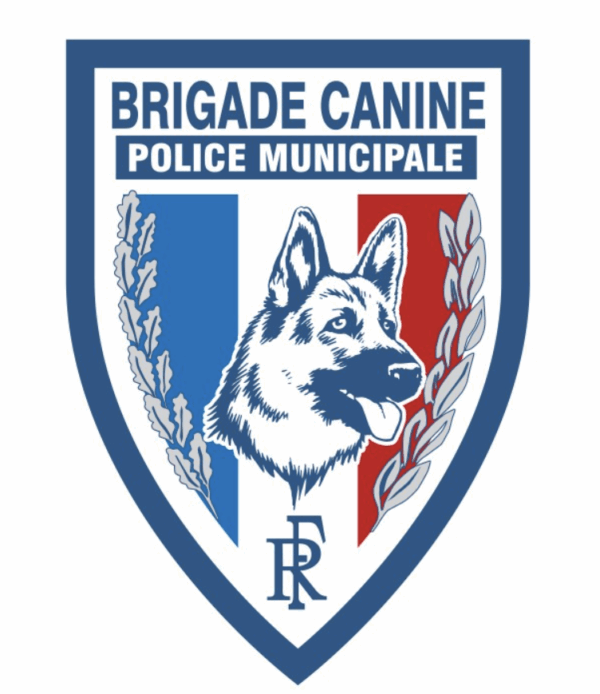 Ecusson Police municipale Brigade canine (LPSA)