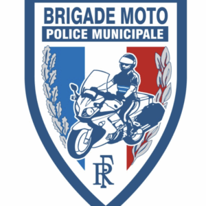 Ecusson Police municipale Brigade moto (LPSA)