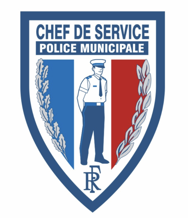 Ecusson Police municipale Chef de service (LPSA)