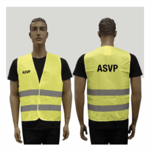 Gilet fluo haute visibilité ASVP (DCA)